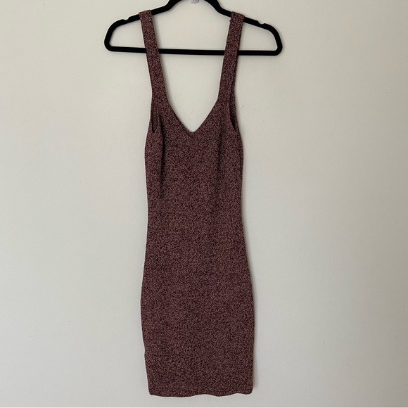 Wilfred Aritzia Marled Burgundy Red Sweater Dress in Burgundy size Medium - Picture 6 of 11